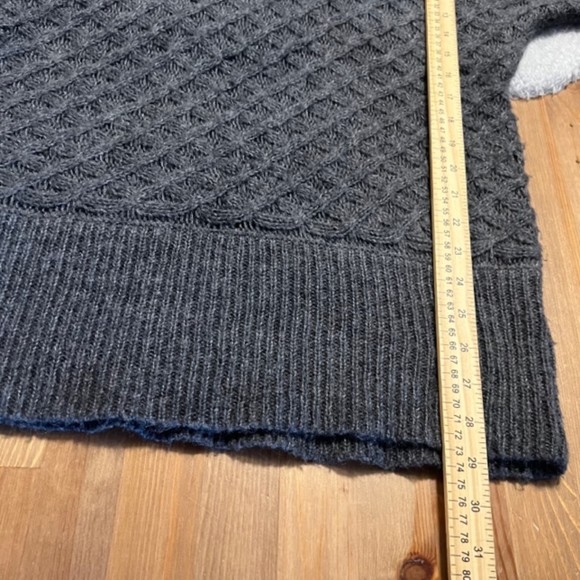 Old Navy Womens Gray Mohair Wool Blend Cowl Neck Tunic Knit Sweater Sz Medium - Picture 11 of 11